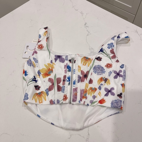 NWT Commense Floral Bustier Size M - Picture 6 of 10